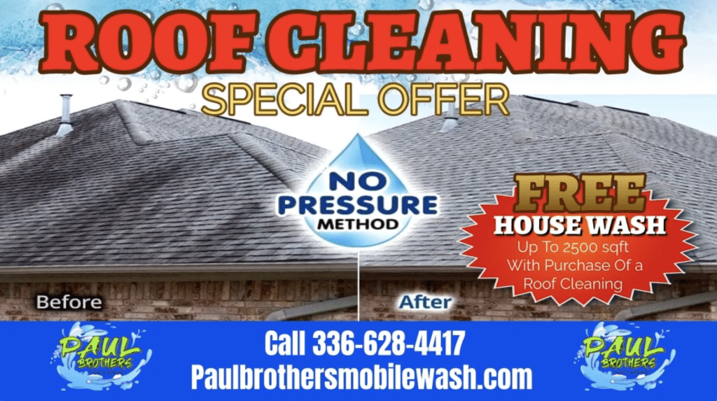 promo august roof cleaning greensboro nc